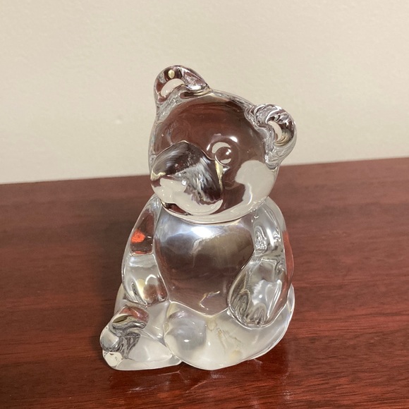Princess House 24% Lead Crystal Bernie Bear Figurine from Germany - Picture 1 of 8